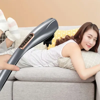 Electric handheld dolphin massage stick shoulder neck tapping cervical spine waist legs whole body