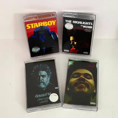 R&B The Weeknd Music Tape Starboy Album After Hours 4pcs Cassettes Cosplay Recorder Walkman Car