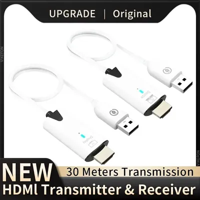 30m Wireless Transmission Video Transmitter and Receiver HDMI Extender Display Adapter Cable Screen