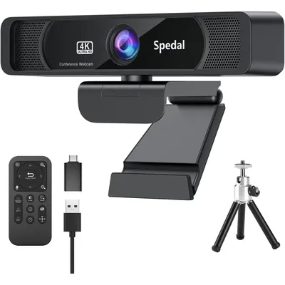 Spedal 931 HD 4K 30Fps 120 Wide Angle Webcam Wtih Microphone Remote Control Streaming PC Conferencin