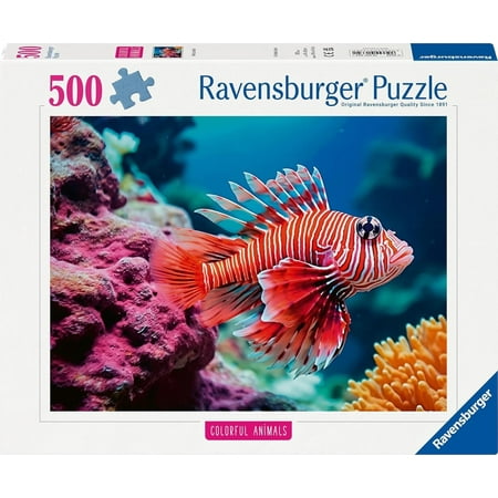 Ravensburger Puzzle 12001334 Colourful Animals Lionfish 500 Pieces Puzzle for Adults and Children from 12 Years