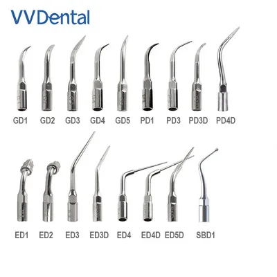 VVDental Outlet Store Dental Ultrasonic Scaler Tips Compatible With Satelec And DTE Dentista Dental