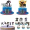 Transformation Cake Topper Birthday Decor Bumblebee Cake Decor Flag Baby Shower Optimus Baking DIY
