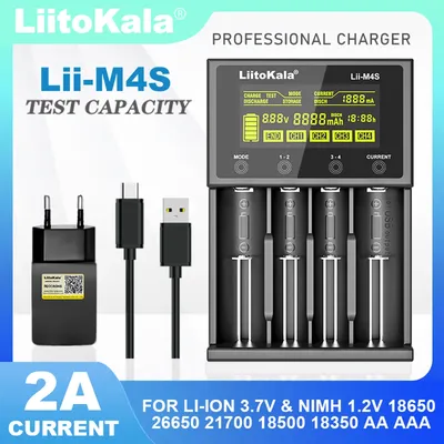 Liitokala Lii-M4S Lii-500 Lii-PD4 Lii-500S LCD 3.7V 18650 18350 18500 21700 20700 14500 26650 AA