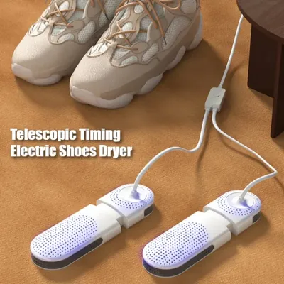 Portable Electric Shoes Dryer Deodorizer with Heat Dehumidifier Device Timer Heater Eliminate Odor