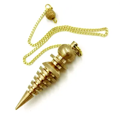 Pendulum Metal for Dowsing Pendulo De Spiritual Point Divination Healing Tool Wicca Balancing