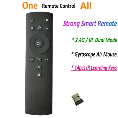K1 2.4G Gyroscope Air Mouse Remote 14pcs IR Learning Keys for Android Smart TV Box Projector
