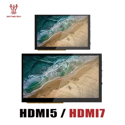 BIGTREETECH HDMI7 HDMI5 Touch Screen 7‘’ 1024x600 HDMI IPS Display Capacitive for Raspberry Pi4 Mini