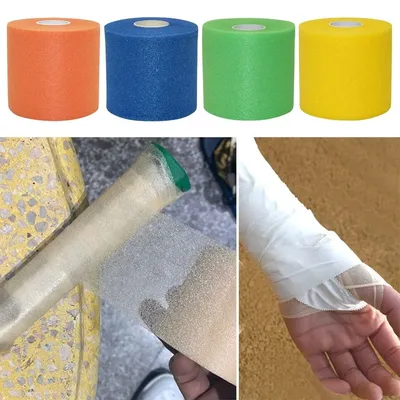 1 Roll Badminton Racket Grips Tape PU Foam Bandage Elbow Pads Badminton Racket Overgrip