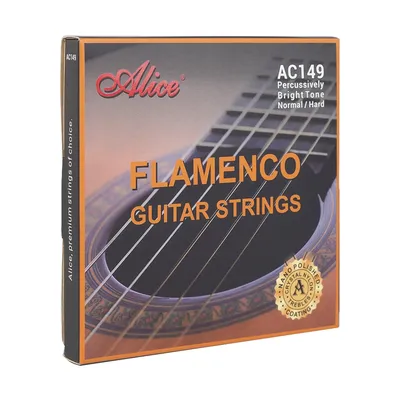 Alice AC149 Flamenco Guitar Strings Crystal Nylon & Carbon Sliver Plated Copper Winding Nano