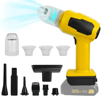 2-In-1 Handheld Car Vacuum Cleaner 10kPa Cordless Dust Collect Machine and Air Blower for Dewalt 20V