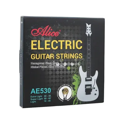 Alice AE530 Electric Guitar Strings Hexagonal Steel Core Nickel Plated Alloy Wound