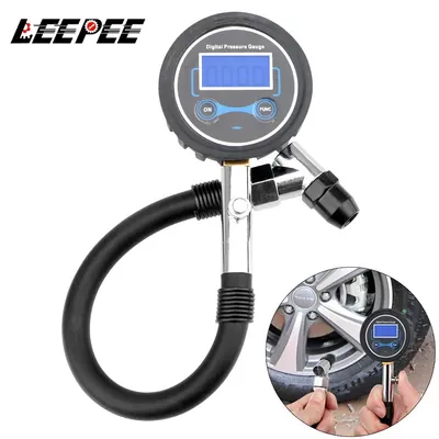 Auto Tire Pressure Gauge LCD Digital Tyre Tester High Precision Monitor System Test Accessories for