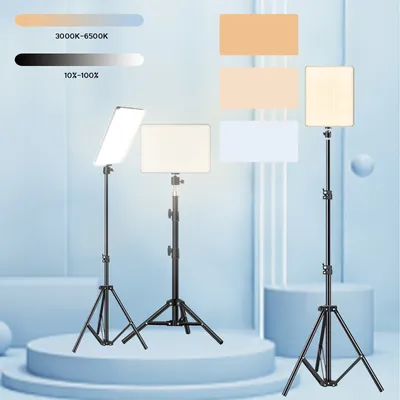 LED Video Lights Conference Photography Lighting Selfie Light Photo Studio Lamp With Tripod for
