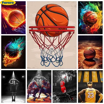 Basketball Sports 5D Diamond Painting Kit Sports Star KKobe Diamond Embroidery Cross Stitch Hand