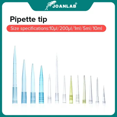 JOANLAB Official Store Laboratory Pipette Tips 10ul 200ul 1ml 5ml 10ml Micropipette Disposable Plastic Pipette Tip Lab Equipment