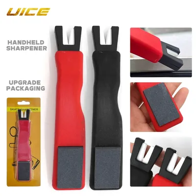 Ice Hockey Handheld Ice Skate Edge Blade Sharpener Hockey Accessories Sharpening Stone Tool for Ice