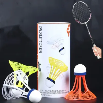 3PCS Windproof Badminton Shuttlecock Ball Wind Resistance Training Accessoires Outdoor Sport
