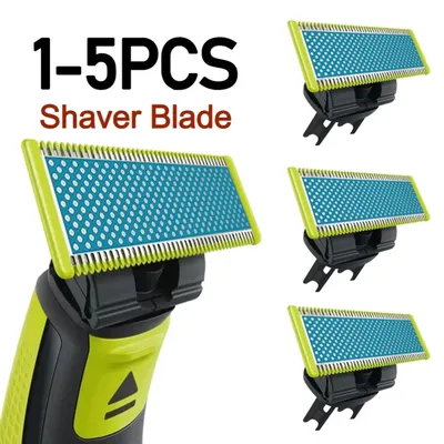 1-5PCS Anti-Friction Shaver Blades Hair Trimmer Blades Head Shaver Blades Razor Clippers for Philips Norelco OneBlade