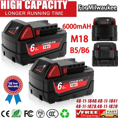 original For Milwaukee M18 Lithium 6.0AH/9.0AH XC Extended Capacity Battery XC 48-11-1860 spare