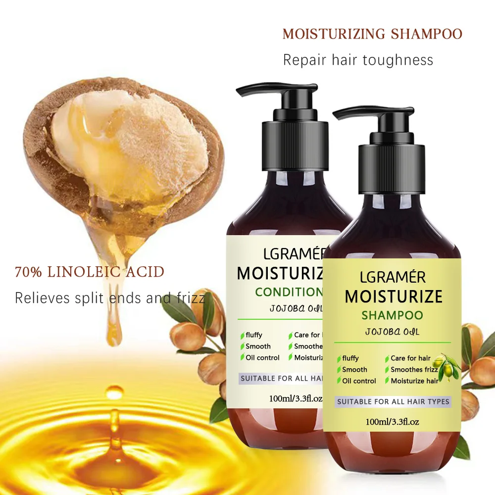 Shampoo and Hair Care Set Nourishes Hair Repairs Damage Controls Oil Enhances Toughness Suitable for All Hair Types Hair Care