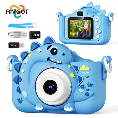 Mini Kids Cameras Cute Digital Children Camera With 32G Card Educational Toys 1080p HD Video