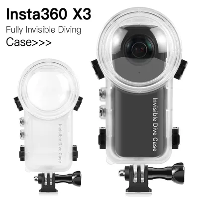 Dive Case For Insta360 X3 Waterproof Housing Cover Underwater Protector Fully Invisible Diving Shell