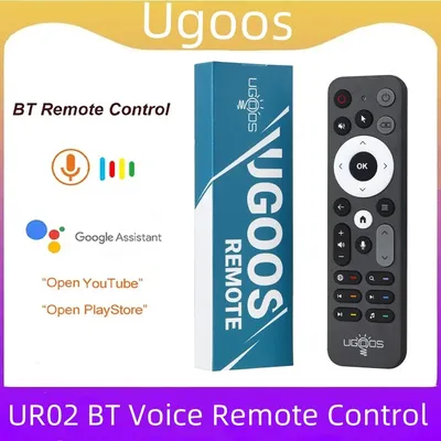 UGOOS UR02 Bluetooth BT Remote Control Replacement for Ugoos TOX1 TOX3 TOX4 AM8 PRO AM6B PLUS X4 X4Q