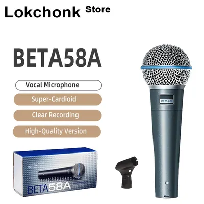 METAL BETA 58A Supercardioid Dynamic Microphone For Stage Singing Professional Wired Microphone for