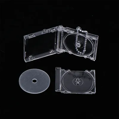 Peripheral Commemorative Blank Album Mini CD Case Keychain CD Player Shaped Key Pendant For DIY