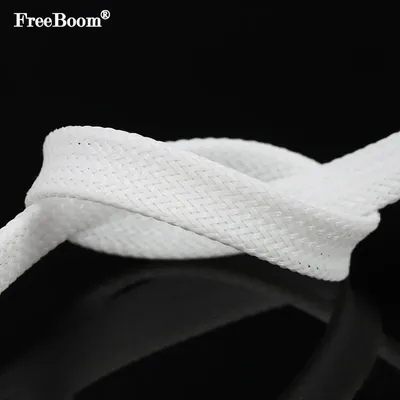 1~50m White PET Braid Sleeves 2/4/6/8/10/12/14/16/20/25/30/35/40/50/60mm High Density Insulated