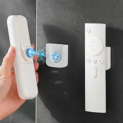 2/4/6 remote control magnetic storage hooks for home remote control storage wall mounted adhesive