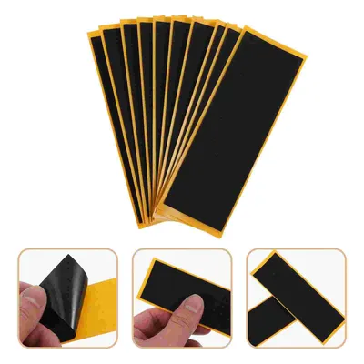 10pcs Finger Skateboard Grip Tape Decorative Toys Fingerboard Deck Sandpaper Finger Longboard for