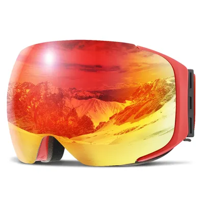 COPOZZ Magnetic Ski Goggles Men Women UV400 Protection Anti-Fog Ski Mask Outdoor Sport Snowboard