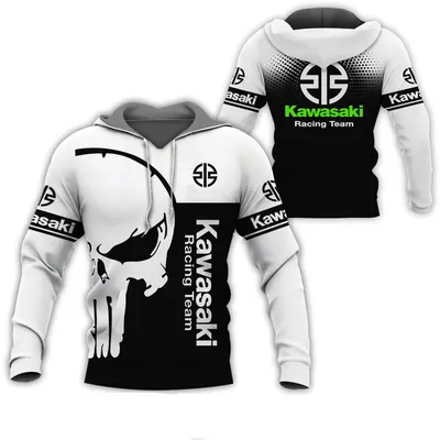 2024 Spring And Autumn Kawasaki Ninja Motorcycle Riding Off-Road Pullover Extreme Sports Adventure