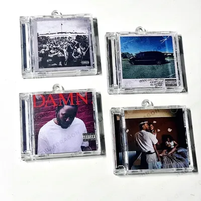 Play Songs Good Kid,M.a.a.d City Album MINI Music CD NFC Keychain Kendrick Lamar DIY Key ring