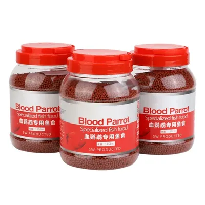 Blood Parrot Fish Food Float on Water Intense Red Enhancing Fast Coloring Snapper Fish Food for