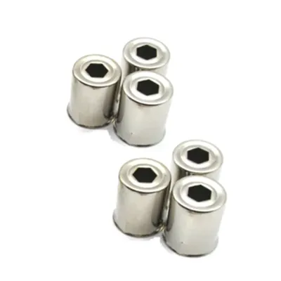 6 pieces Stainless steel hexagonal Hole Magnetron Cap for Galanz Witol 2m219J 319K 319J Microwave