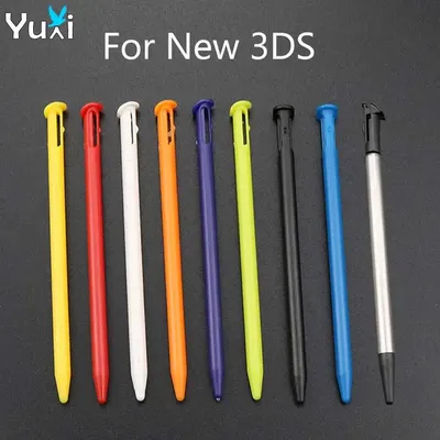 YuXi 2pcs For New 3DS Plastic Touch Screen Pen for New3ds Metal Extendable Stylus Pen