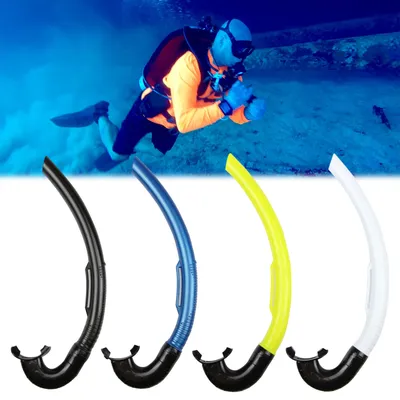 Floating Breathing Snorkel Full Wet Adult Breathing Tube with View Freediving Training Equipment Accessory for Adults Diving
