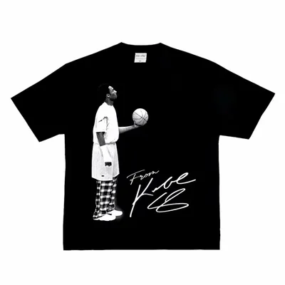 Kobe Looked Up At The American Heavy Cotton Digital Direct Spray To Do Old Street Hip-hop Basketball
