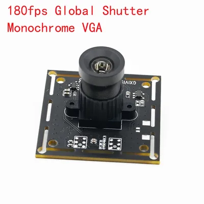 Global Shutter Webcam 180fps, Monochrome VGA USB Camera Module ,Fixed Focus For High Speed Moving