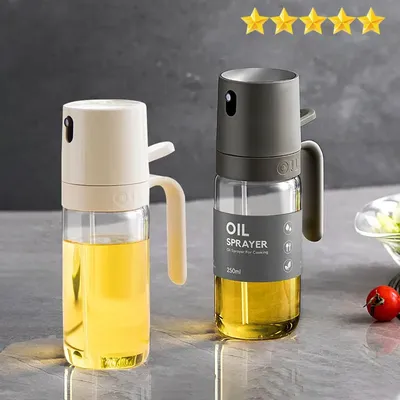 【Hot sales】Oil Spray Bottle 250ml High Borosilicate Glass Cooking Oil Dispensers Olive Oil Sprayer