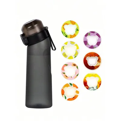 1PC 650ml Air Flavouring Water Bottle With Straw 1pc Random Flavor Pods Leakproof and Portable