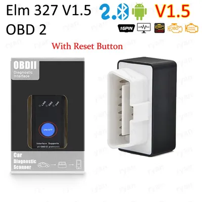 Bluetooth ELM327 V1.5 Best Chip ELM 327 With Power Switch on/off elm327 BT OBDII Code Reader For