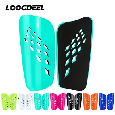 Loogdeel Soccer Shin Guards Football Protectors Pads Adult Kids Shinguards Light Sock Insert Board