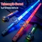 Children Colorful Glowing Sword Toys Telescopic Music Laser Sword 2-in-1 Rotating Decompression Toy