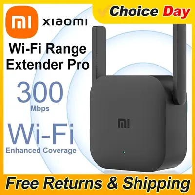 Xiaomi Repeater WiFi Pro Mi Amplifier Network Expander Router Power Extender Roteador 300M 2.4G 2