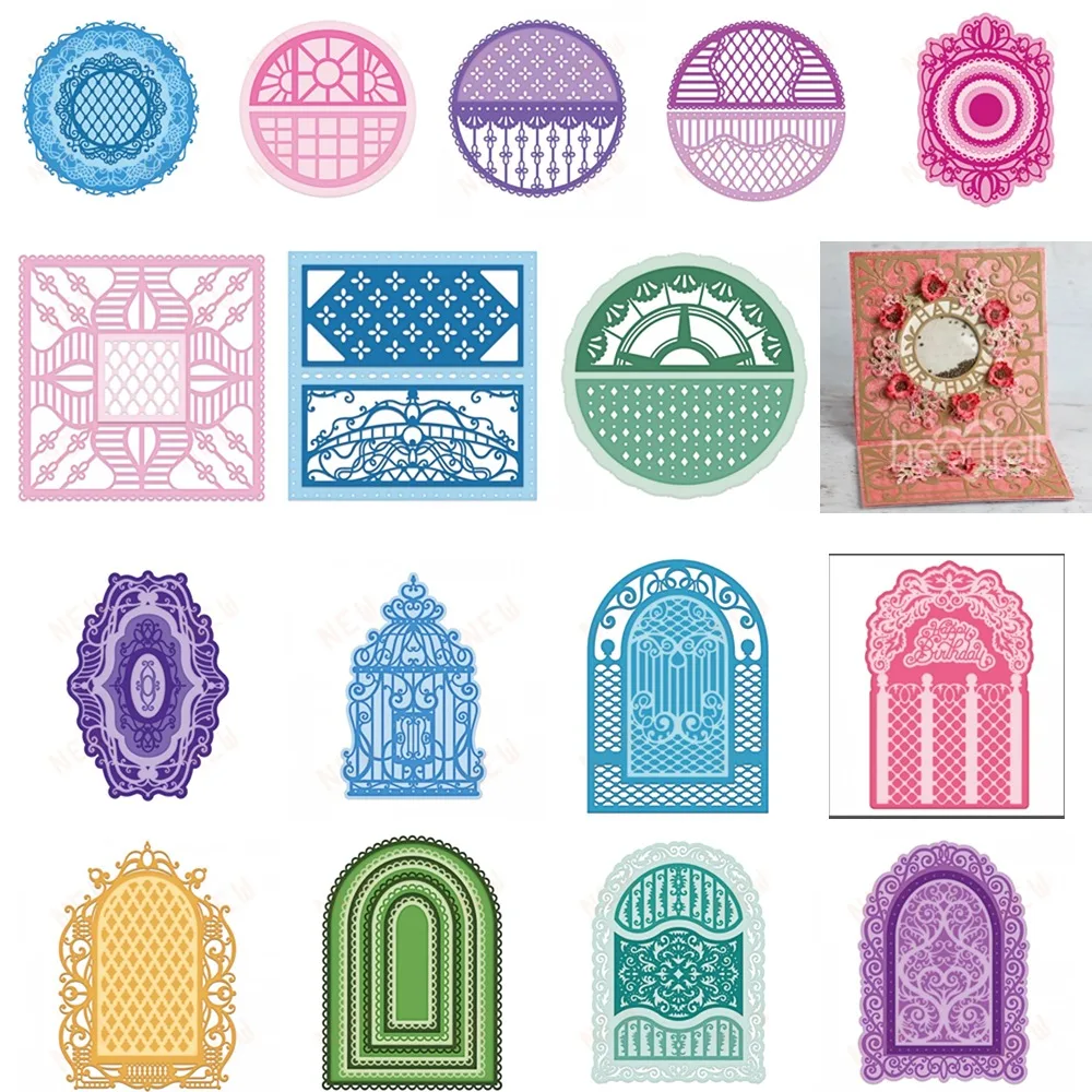 Emblazon Flourish Gateway Cutting Dies New Arrival 2024 Diy Molds Scrapbooking Paper Making Cuts Crafts Template Handmade Card