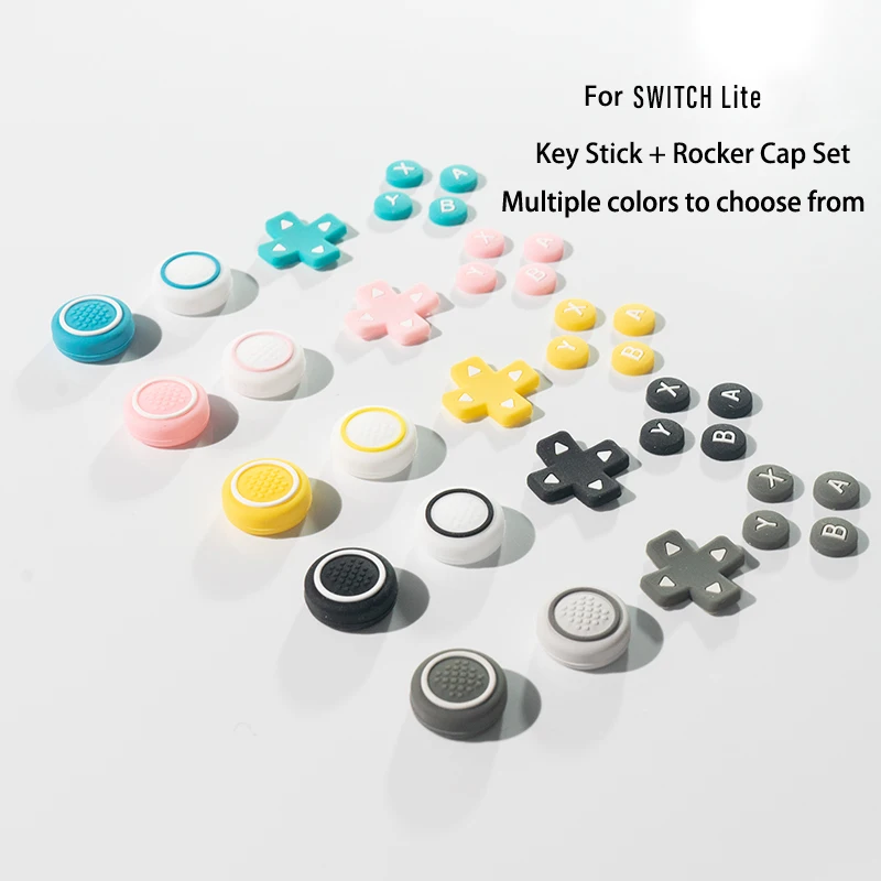 Eco-friendly Silicone for switch Lite, Protective Caps for Buttons & Joysticks, Multiple colors available AKSW-309
